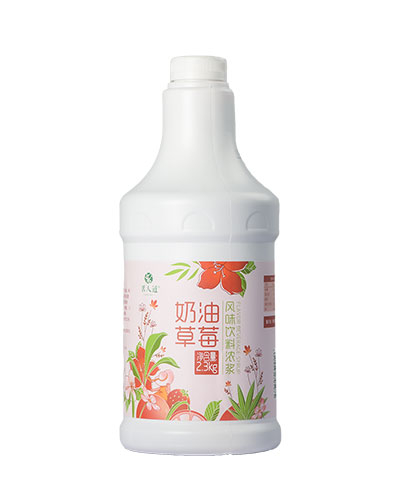 奶油草莓風味飲料濃漿